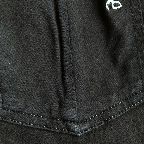 ✨HP!✨ Rag & Bone Black Plush Skinny Jeans - Picture 6 of 8